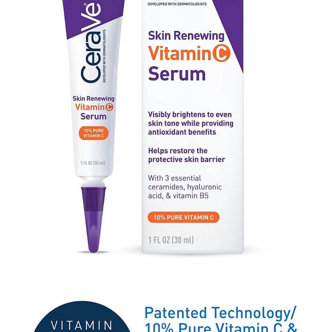 CeraVe Skin Renewing Vitamin C Serum (10% Ascorbic Acid)