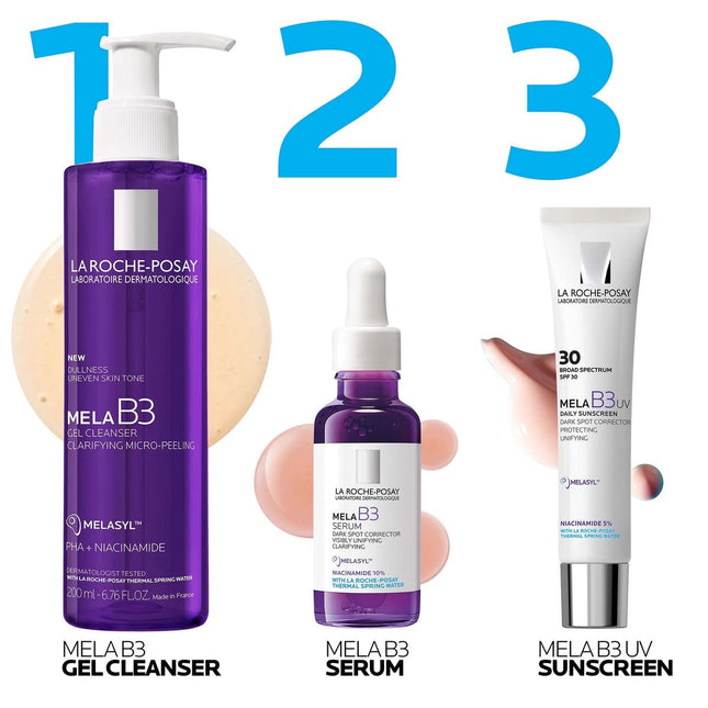 MELA B3 FACIAL GEL CLEANSER WITH MELASYL™ + NIACINAMIDE